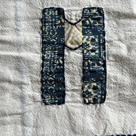 Kitchen Towel Patchwork Monogram Letter M - Picture 3 of 6